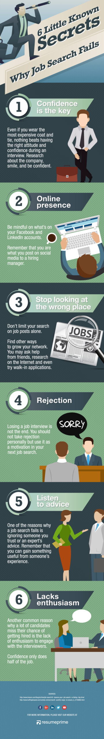 Job Search Fails: 6 Pitfalls to Watch Out For [Infographic]